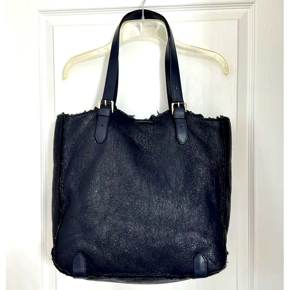 Tory Burch New Shearling Textured Patent Leather & Mini Wallet - Picture 4 of 16